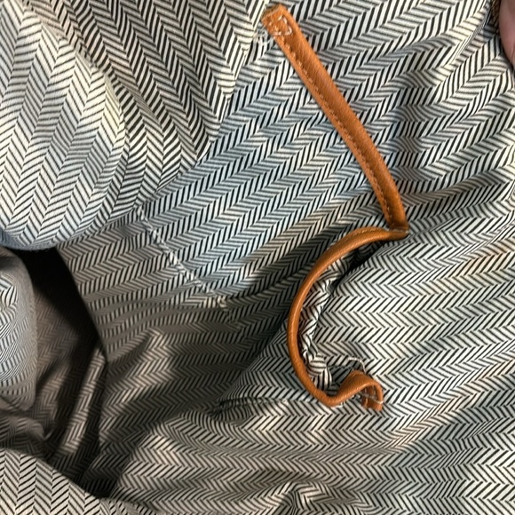 Anthropologie Vacay Tan Linen Shoulder Tote Bag Beach Vacation Bag - Picture 6 of 15